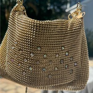 Vintage Gold Beaded Woman's bag